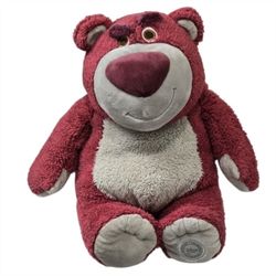 Disney Store Lotso Huggin Bear Plush 14" Strawberry Scent Toy Story 3 Stuffed