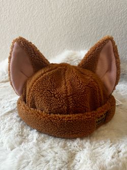 Tokyo Disneyland Peter Pan Lost Boys Fluffy Hat - Fox 🦊  *BRAND NEW*