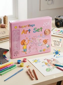 208-Piece Super Mega Art Set 🎨