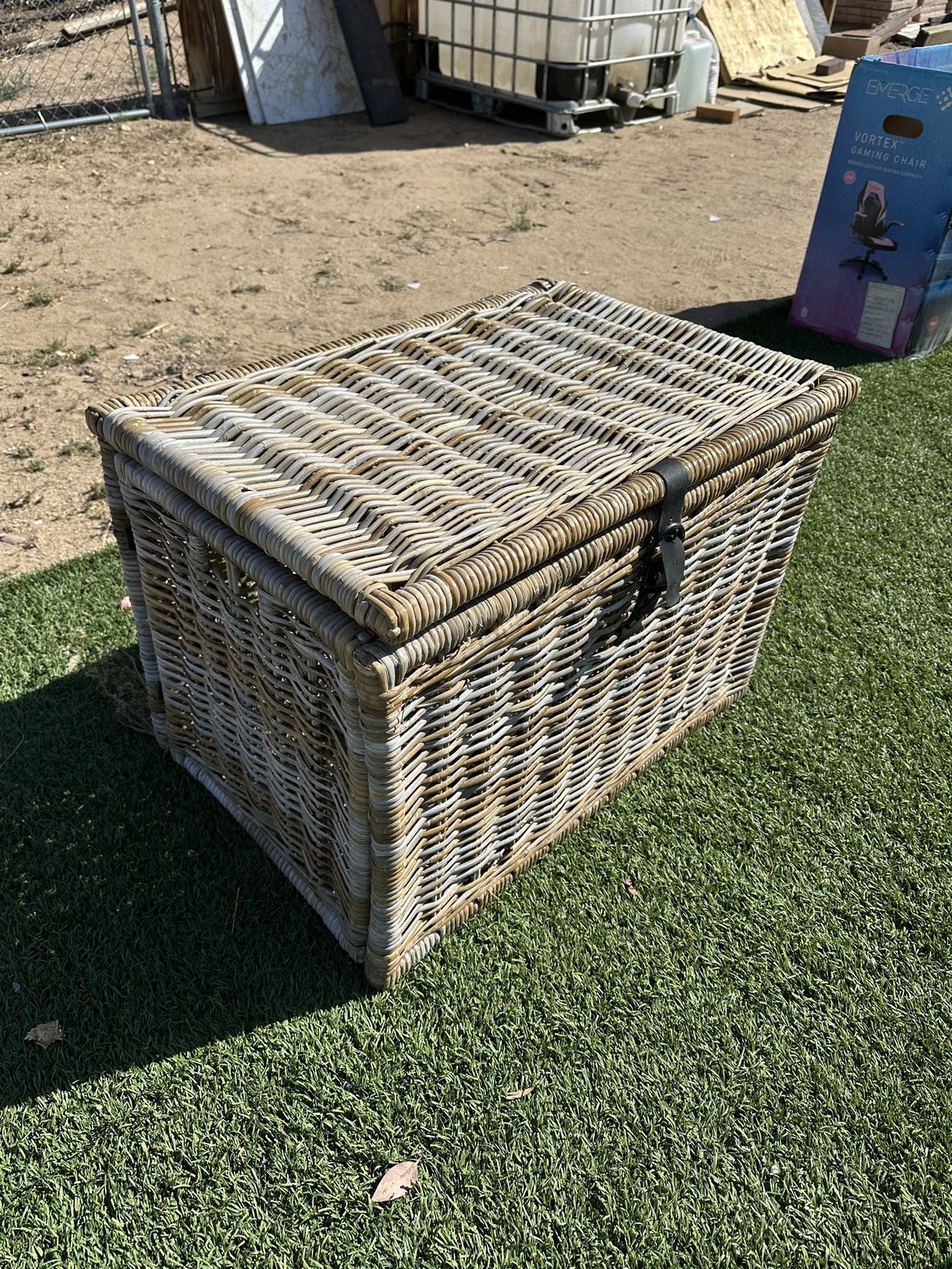 Ashley Furniture Wicker Chest For Storage (Household)