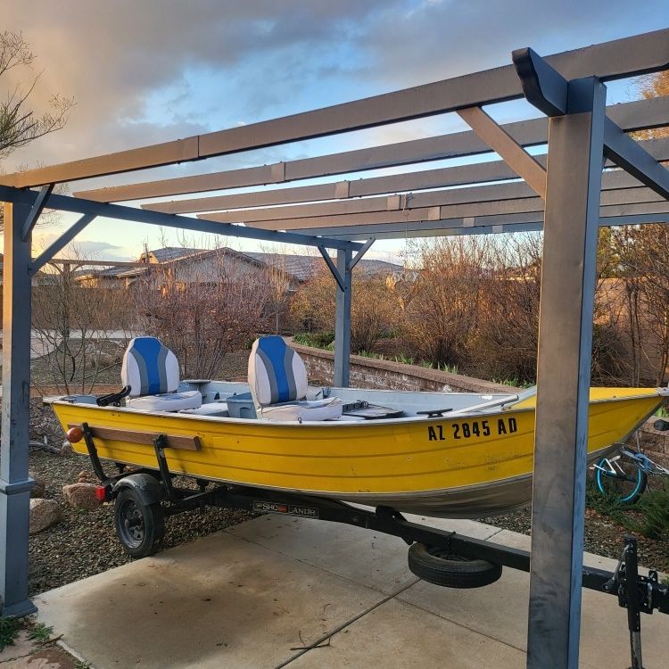 Fishing Boat with Trailer