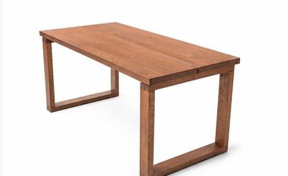IKEA MÖRBYLÅNGA Dining Table – Oak Veneer Brown Stained (55” × 33”)