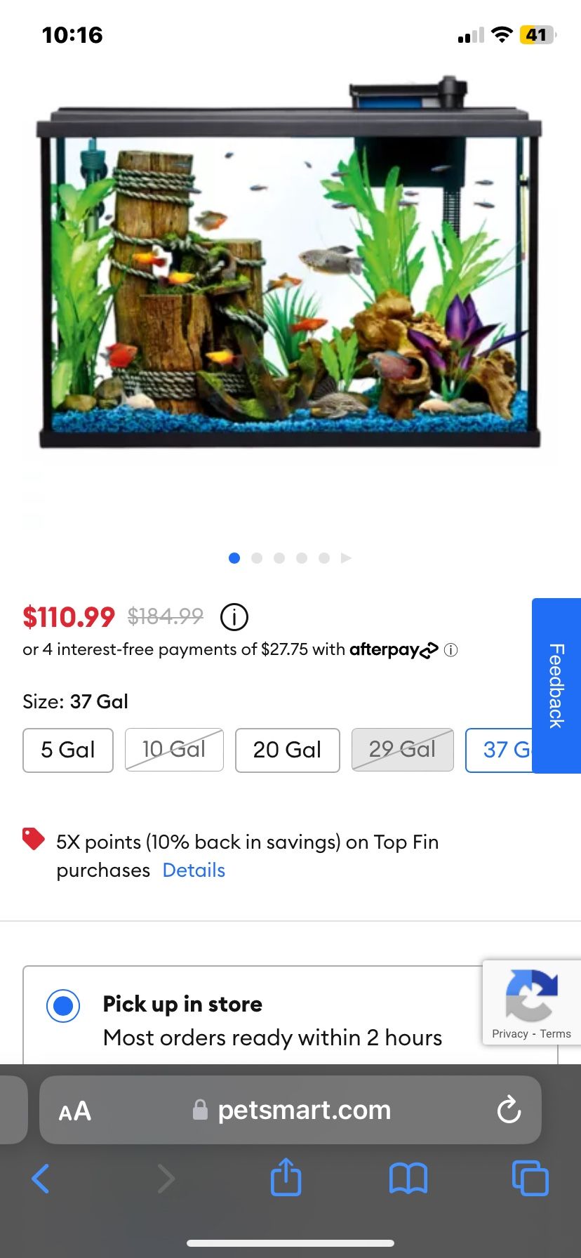 37 Gallon Tank Lid Light