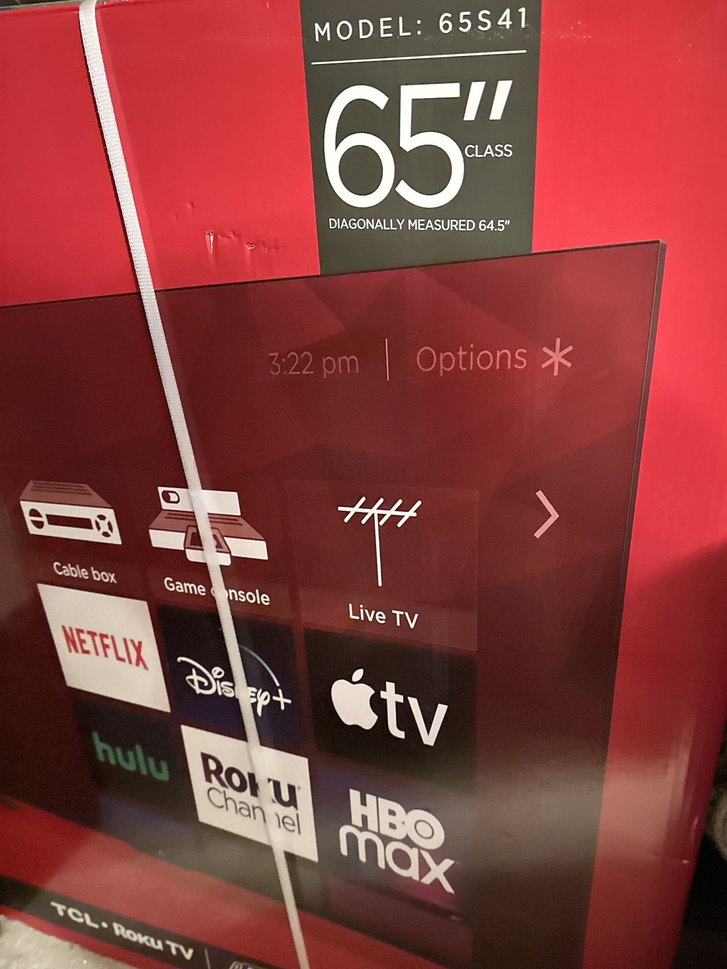 New TV 65” TCL Roku, + New Tv Mount / Unopened, Ready For Pickup Today