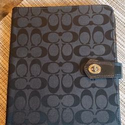 Coach  Embroidered  iPad Cover 