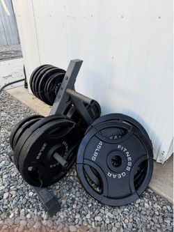 Fitness Gear Full Olympic Set (255lbs)