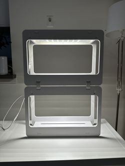 Mindful Design Stackable LED Indoor Garden – 2 Tier – White
