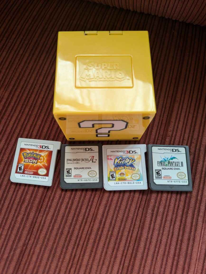 Nintendo DS And 3DS Games + Case