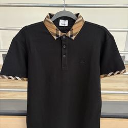  Burberry collared polo 