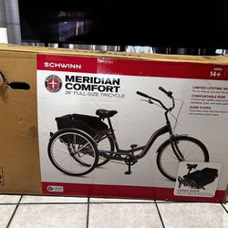 Grey 26’’ Full Sized Adult Tricycle (Meridian Comfort Schwinn)