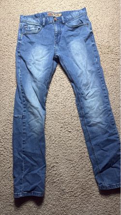 Men's Light Wash Straight Leg Jeans