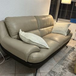 Real Leather Love Seat
