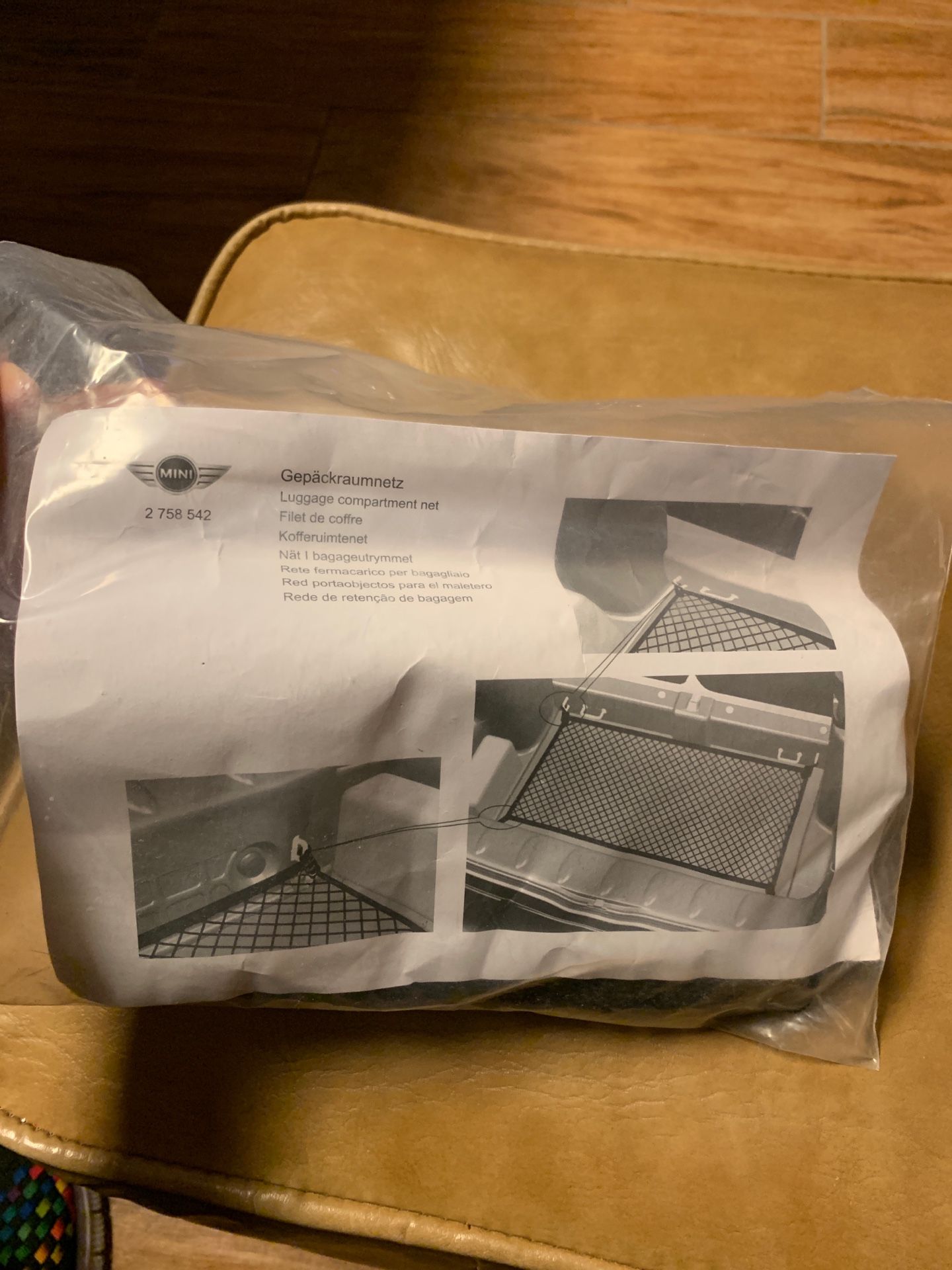Brand new BMW luggage compartment net!