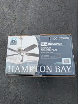 Brand new 52 IN ROCKPORT INDOOR CEILING FAN