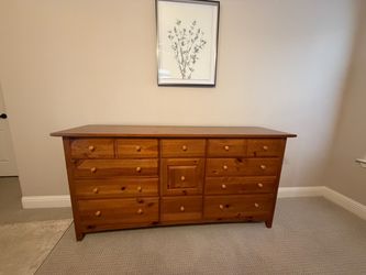 Large Solid Oak Dresser