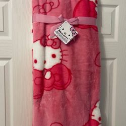 Hello Kitty Pink Bow Blanket 