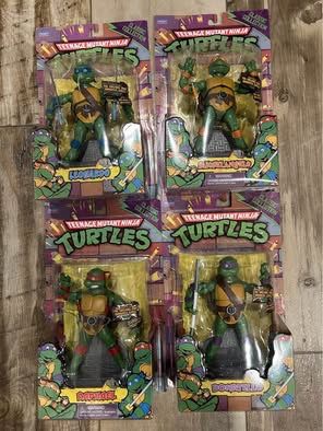 new lot of 4 teenage mutant ninja turtles classic collection figures