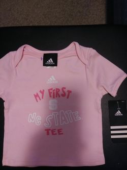 baby girl's Adidas NC state tee