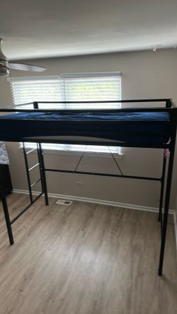 Loft bed (frame and mattress)
