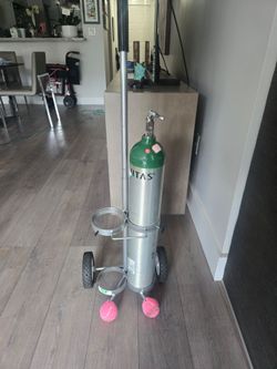 Double Oxygen cart