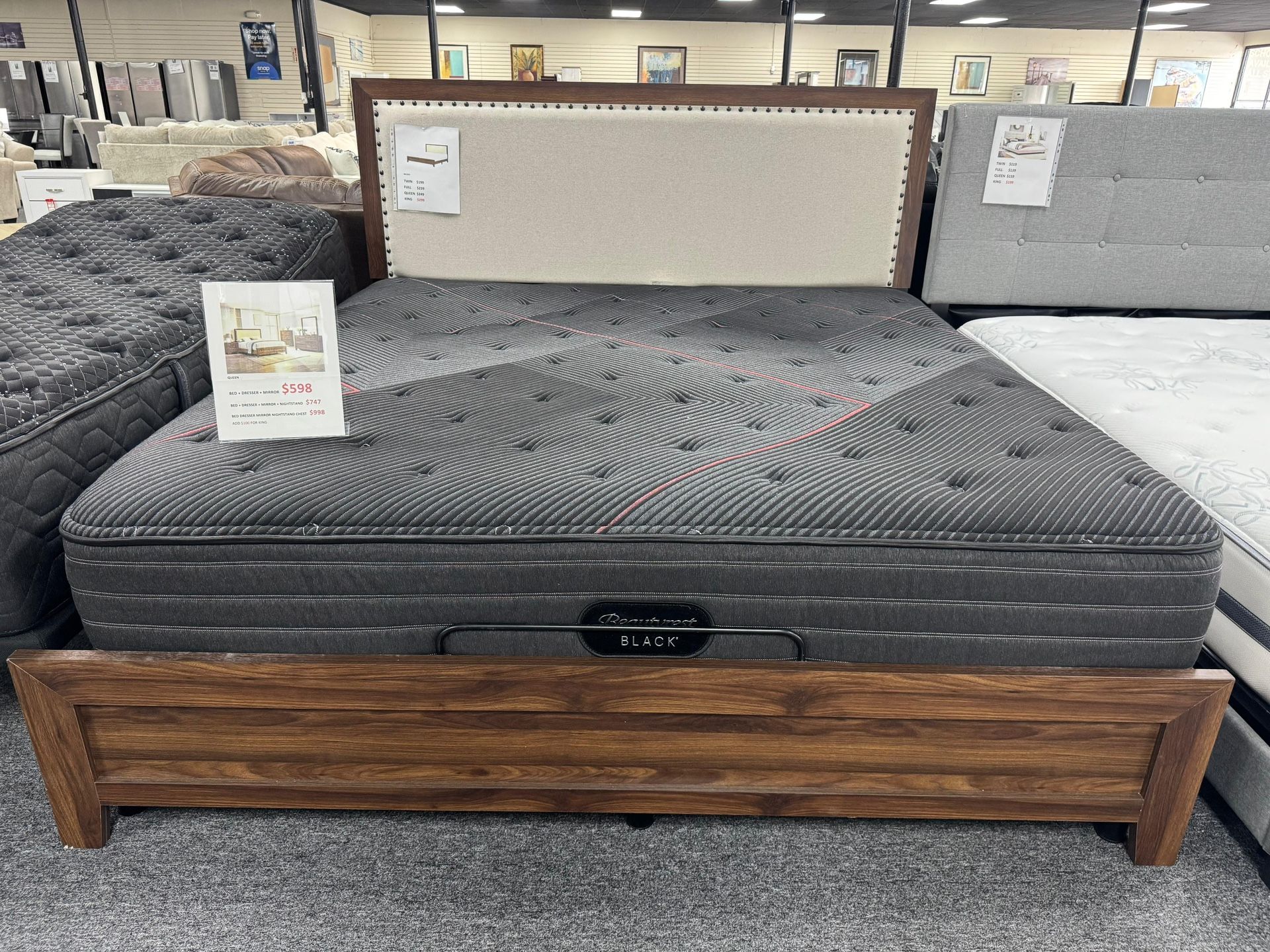 King Size Bed Frame. No Mattress. Delivery & Set Up Available