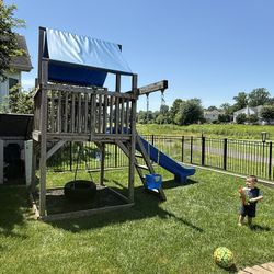 Kids Play Set Swings And Slide