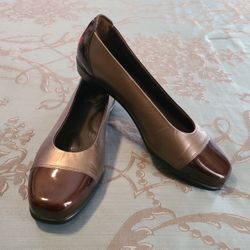 SAS Coco Ballet Flats Metallic Brown Women Size 9 N