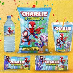 Birthday Snack Labels 