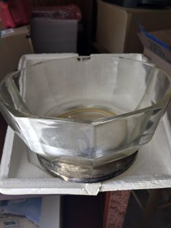 Bowl with silver bottom