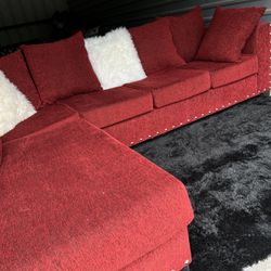 Nice Red Sectional Sofa