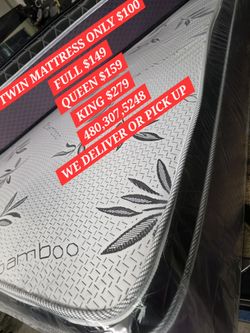 TWIN MATTRESS $100 PICK UP. OR DELIVER AVAILABLE 