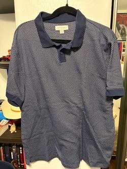 Blue Vintage Free Assembly Polo Shirt