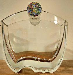  Baccarat Oceania Crystal Centerpiece Flower Vase France  Gorgeous Piece  Authentic Glass Art