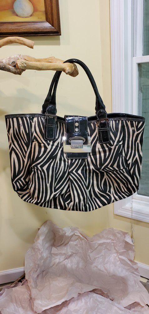 Guess Zebra Tote Bag