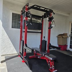 Vesta Pro Series 2in1 Squat Rack | Functional Trainer | 400lb Weight Stack | Commercial Grade | Gym Equipment | FREE DELIVERY🚚 🔴