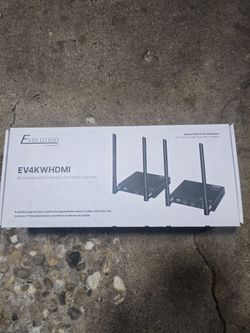 Evolution EV4KWHDMI 4K@60Hz UHD Wireless HDMI Extender with HDMI Loop-Out up to 164ft