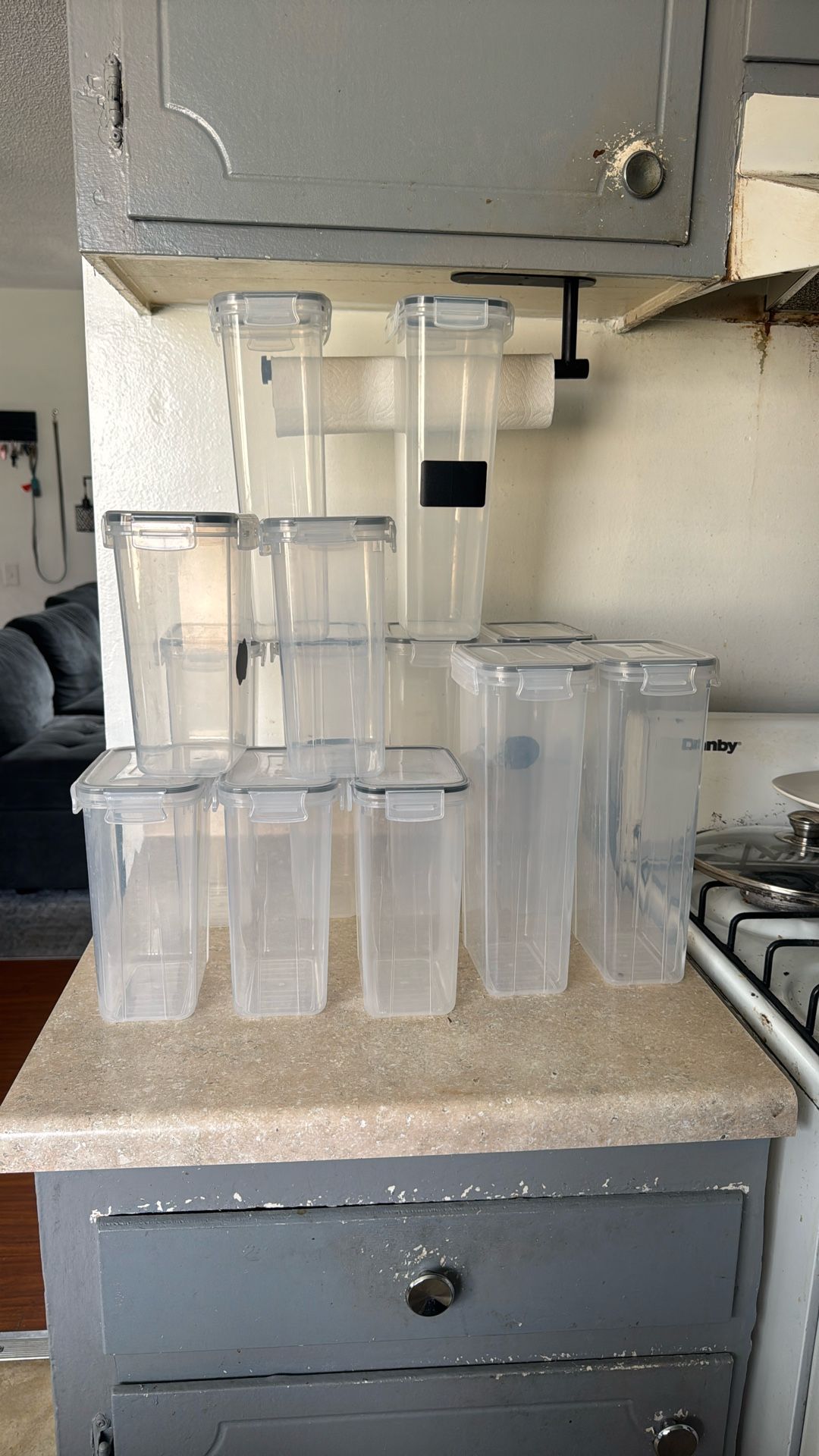 5 Medium And 8 Big Storage Containers