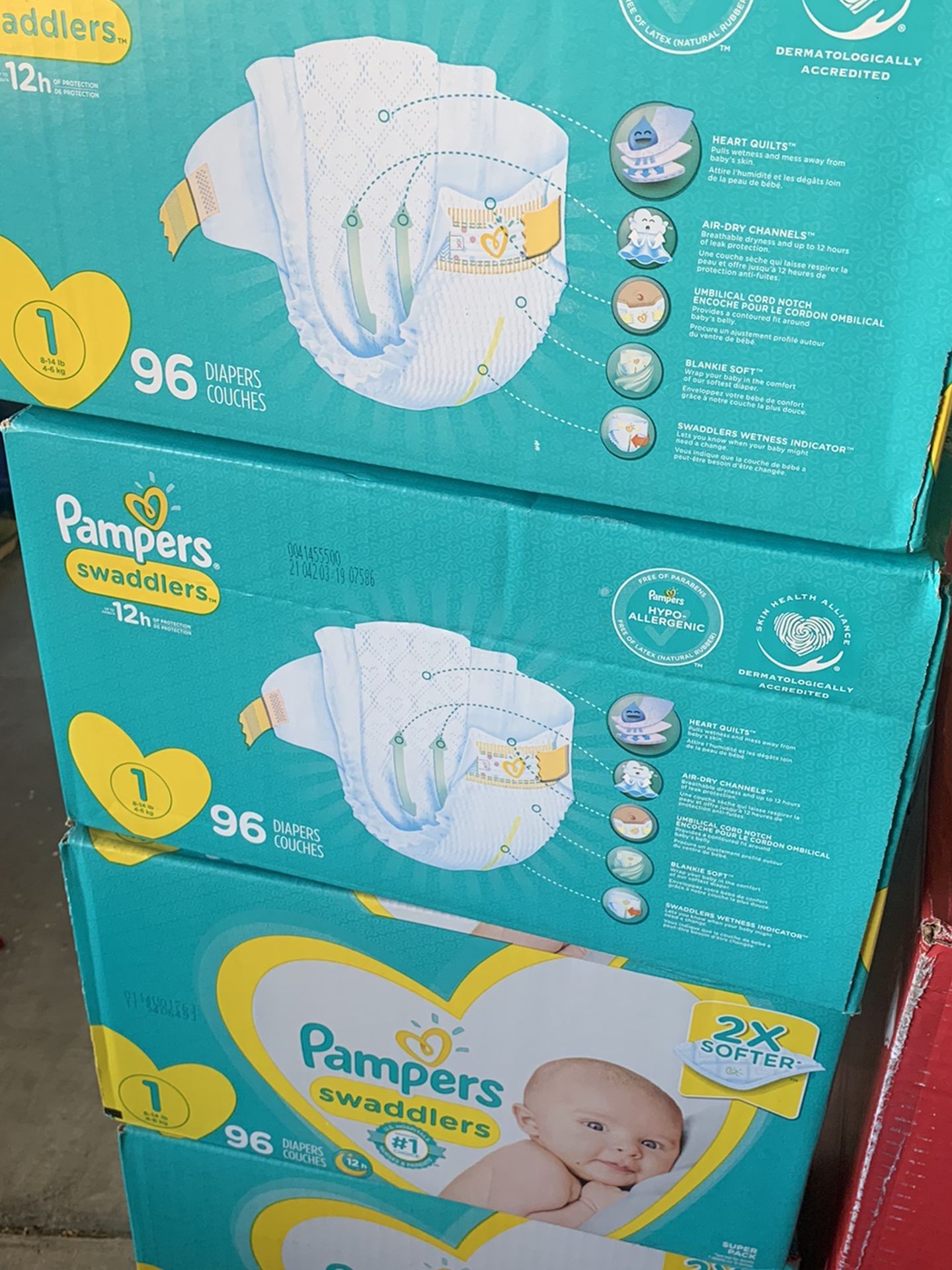 Diapers Size 1 New In Unopened Boxes