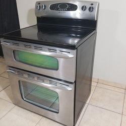 Stainless steel Maytag Electric Stove 5 Burner double Conventional Oven Free Deliver...