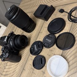 Nikon Z 50 Camera Kit w/ 2 Lenses Charger & Caps