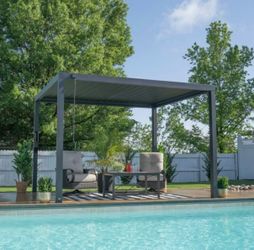 Backyard Discovery Louvered Pergola, Size 12’x10’ $1499.99