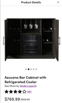 Cabinets with wine fridge