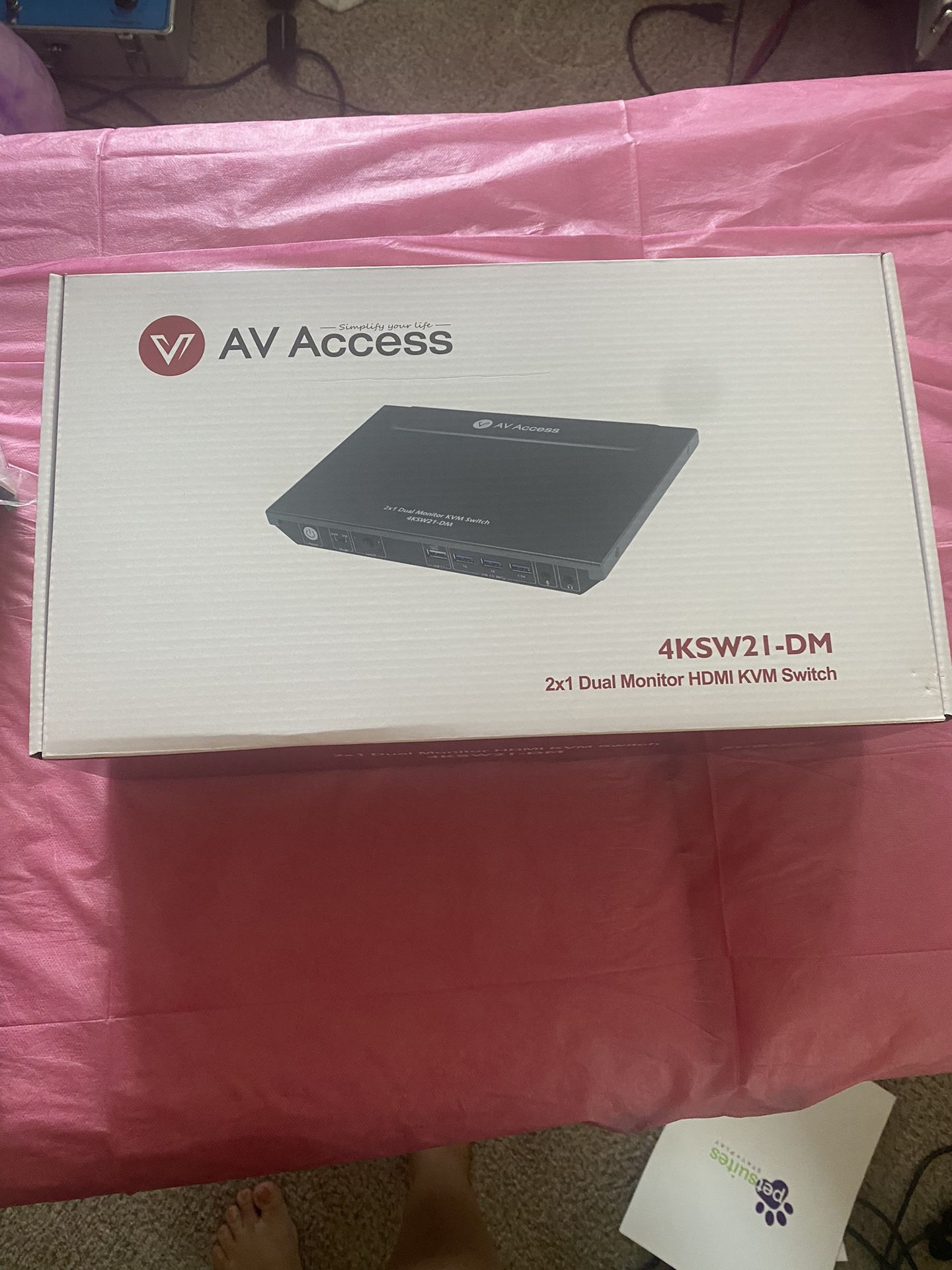 AV Access 2x1 Dual Monitor HDMI Switch 