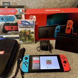 🥳🙌 Nintendo Switch (with box & many accessories) 🥳🙌
