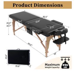 Massage Bed Foldable Sturdy excellent $100