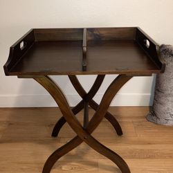 Pier 1 Wooden Tray Table