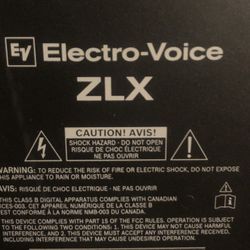 Electro voice Zlx Speaker