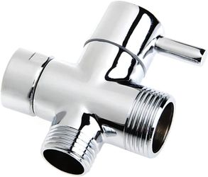 Shower Diverter Valve,3 Way T-Adapter Shut-Off Valve