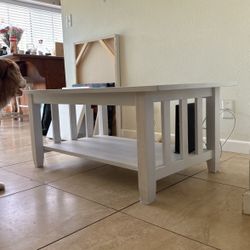 International Concepts Mission Tall Coffee Table, White 