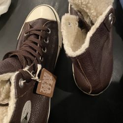 New Men’s 11 Converse Chuck Taylor brown leather shoes $40 PharrTexas 78577